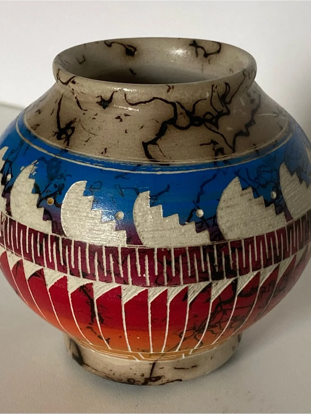 Navaho handmade navajo etched